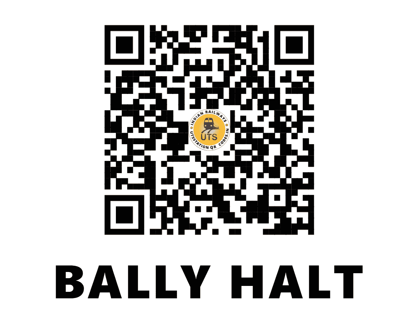 UTS QR Code for BALLY HALT - BLYH (ER - WEST BENGAL)